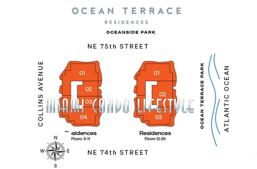 Keyplan 1 for Ocean Terrace
