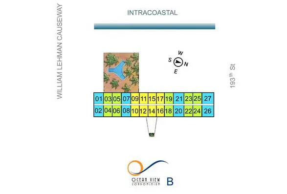 Ocean View Condos Keyplan