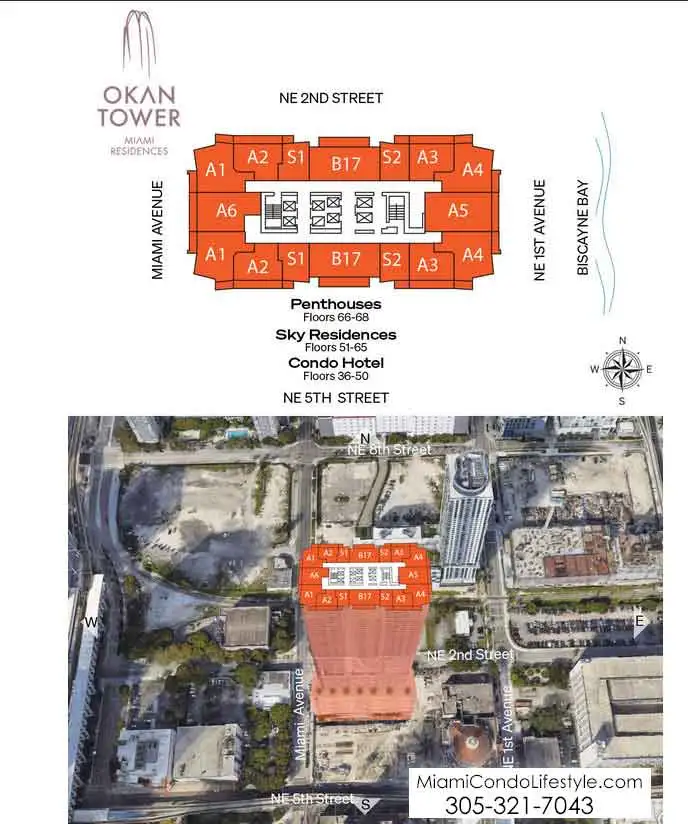 Keyplan 1 for Okan Tower