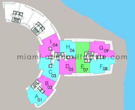 One Bal Harbour Condos - Keyplan