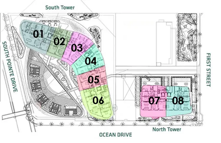 One Ocean Condos - Keyplan