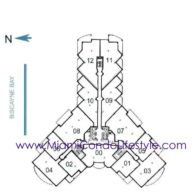 One Tequesta Point Condos - Keyplan