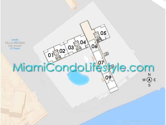 Keyplan 1 for Palace on Brickell