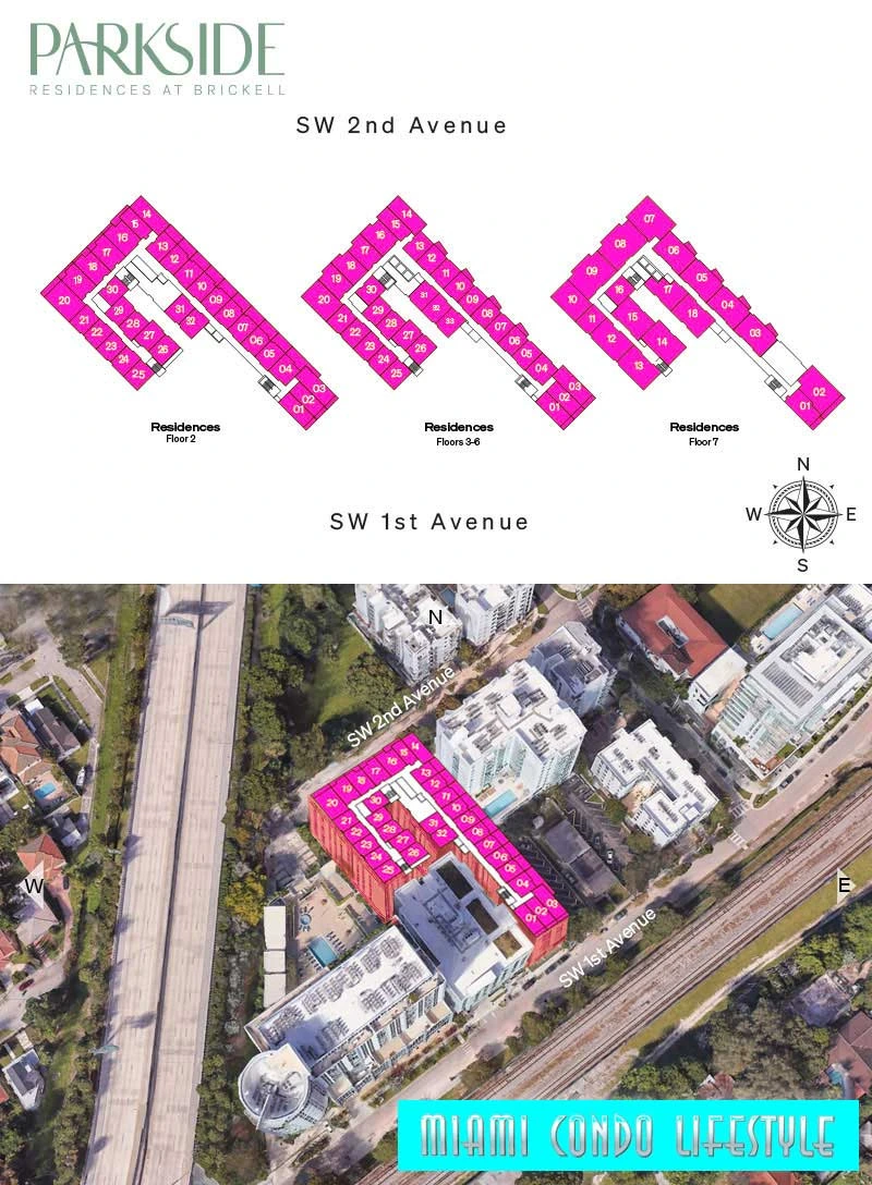 Keyplan 1 for Parkside Brickell