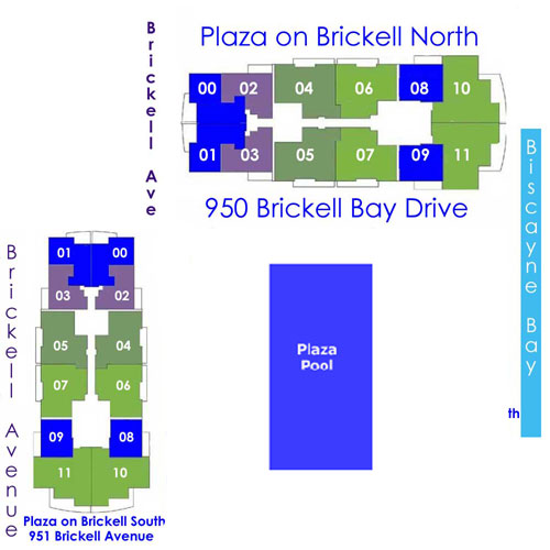 Keyplan 1 for Plaza on Brickell