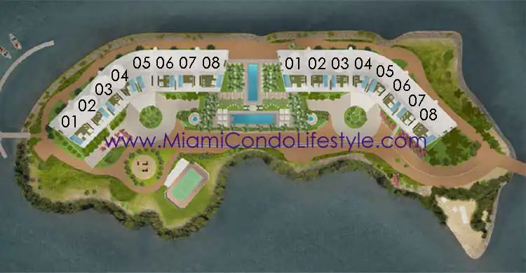 Prive Island Condos - Keyplan