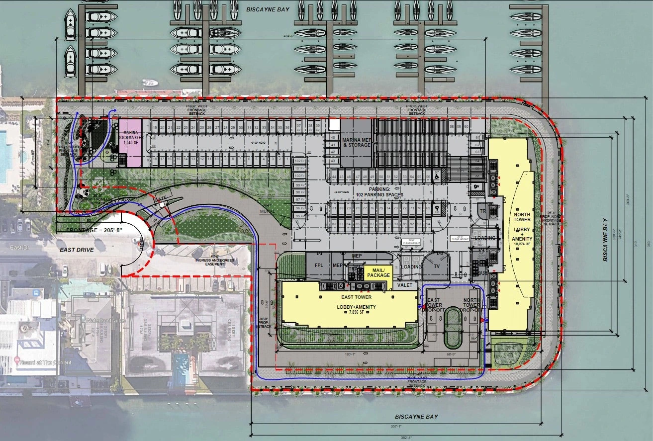 Keyplan 1 for Ritz Carlton North Bay Village