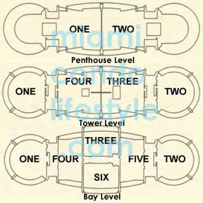 Santa Maria Brickell Floorplans