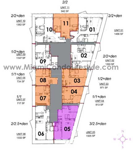 Keyplan 1 for SLS Brickell