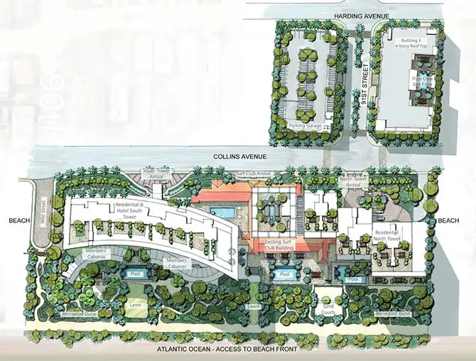 Surf Club Condos - Keyplan