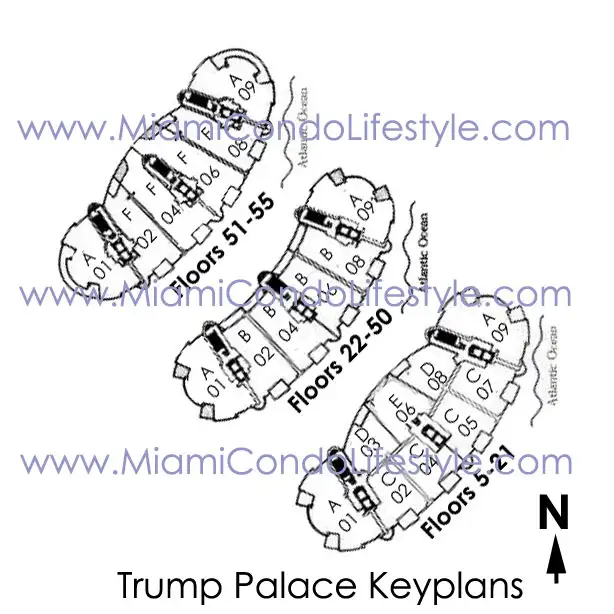 Trump Palace Condos - Keyplan