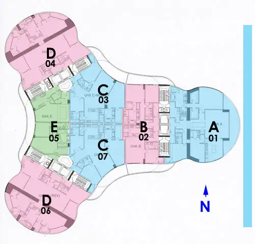 Trump Towers Condos Keyplan