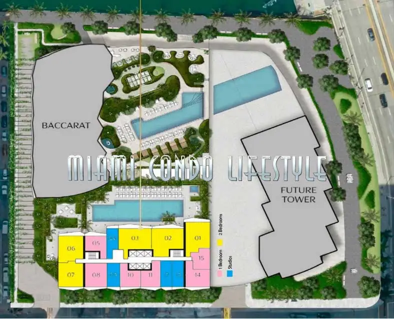 Keyplan 1 for Viceroy Brickell