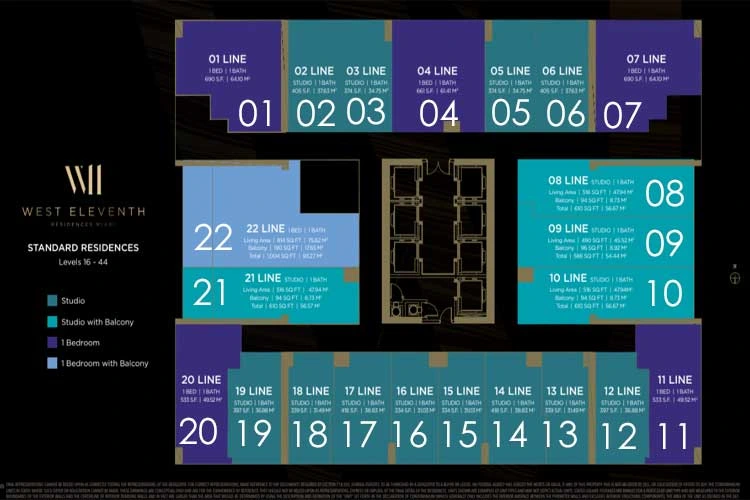 West Eleventh Condos - Floor Plans