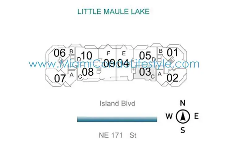 Williams Island 2000 Condos - Keyplan