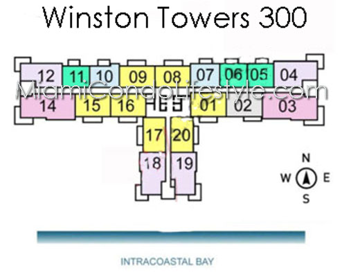 Keyplan 1 for Winston Towers 300