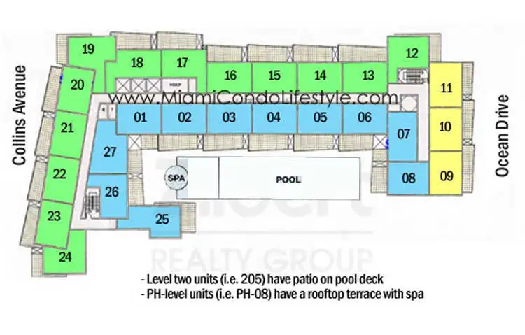 Z Ocean HotelCondos - Keyplan