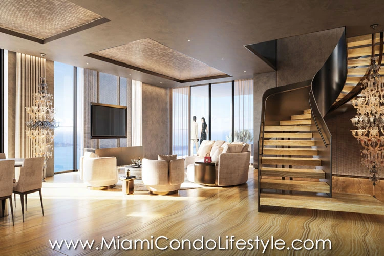 888 Brickell by DOLCE & Gabbana Living Room
