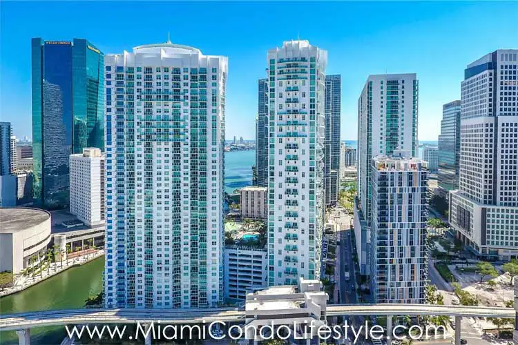 Brickell on the River North Aerial