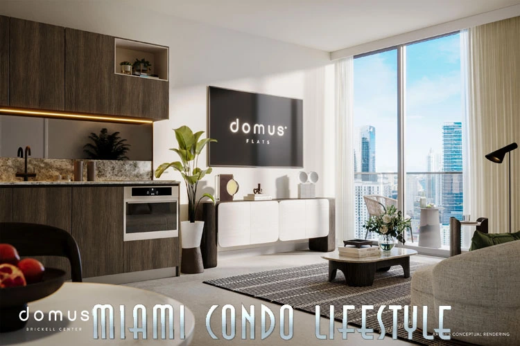 DOMUS Brickell Center Living Room