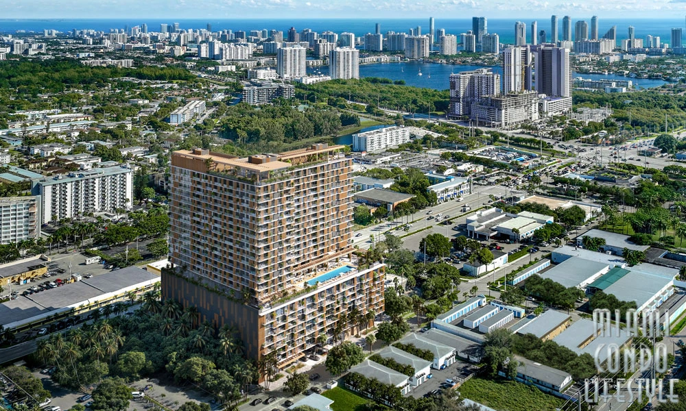 The William The William Residences North Miami Aerial